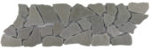 Mini Opus Grey Reconstituted Stone Border Interlocking Mosaic | Quality Carpet Inc.