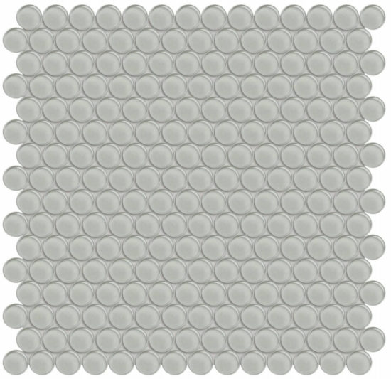 Mist Penny Round Mosaic | Quality Carpet Inc.
