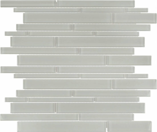 Mist Random Strip Mosaic | Quality Carpet Inc.
