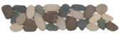 Mix Color Xl Sliced Matte Pebble Interlocking Border | Quality Carpet Inc.