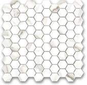Polished 1" Adoration Hex Mosaic | Quality Carpet Inc.