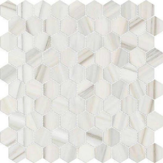 Polished 1" Enchantment Hex Mosaic | Quality Carpet Inc.
