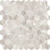 Polished 1" Inspiration Hex Mosaic  | Quality Carpet Inc.