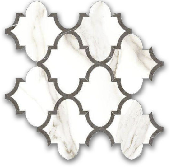 Polished Adoration Arabesque Mosaic | Quality Carpet Inc.
