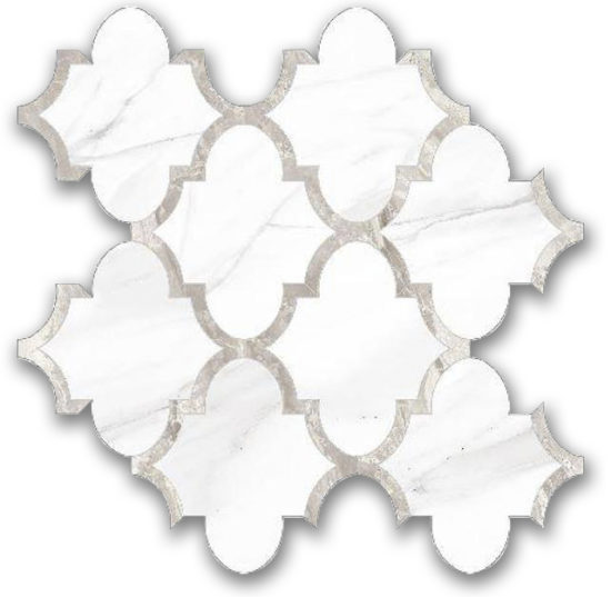Polished Infatuation Arabesque Mosaic | Quality Carpet Inc.