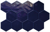 Ronda 5.5X6.3” Cobalt Hexagon | Quality Carpet Inc.