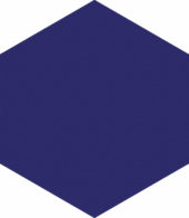 Ronda 5.5X6.3” Cobalt Hexagon | Quality Carpet Inc.
