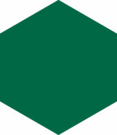 Ronda 5.5X6.3” Green Hexagon | Quality Carpet Inc.