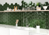 Ronda 5.5X6.3” Green Hexagon | Quality Carpet Inc.