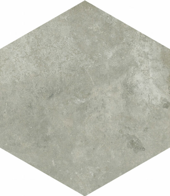Seville 5.5X6.3” Grey Hexagon | Quality Carpet Inc.
