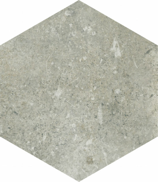 Seville 5.5X6.3” Grey Hexagon | Quality Carpet Inc.