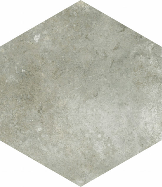 Seville 5.5X6.3” Grey Hexagon | Quality Carpet Inc.