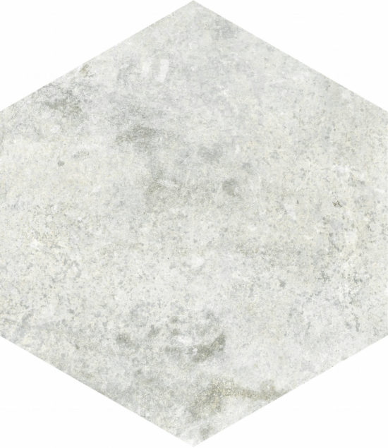 Seville 5.5X6.3” White Hexagon | Quality Carpet Inc.