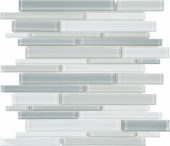 Shades Of Grey Blend Random Strip Mosaic | Quality Carpet Inc.