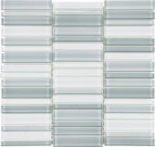 Shades Of Grey Blend Stacked Mosaic | Quality Carpet Inc.