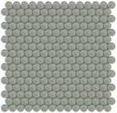 Smoke Penny Round Mosaic | Quality Carpet Inc.