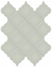 Soft Sage Glossy Arabesque Mosaic | Quality Carpet Inc.