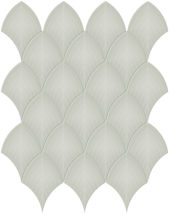 Soft Sage Glossy Scallop Mosaic | Quality Carpet Inc.