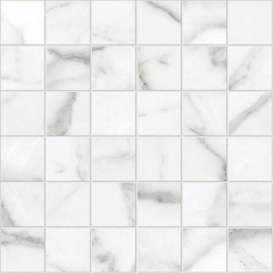 Statuario Venezia Honed 2X2 Mosaic | Quality Carpet Inc.