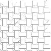 Treasure Ice White Marble Polished Basketweave Mosaic | Quality Carpet Inc.