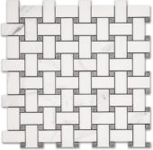 Treasure Statuario Polished Basketweave Mosaic | Quality Carpet Inc.
