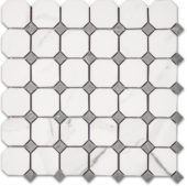 Treasure Statuario Polished Octagon/Dot Mosaic | Quality Carpet Inc.