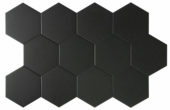 Vida 5.5X6.3” Black Hexagon | Quality Carpet Inc.