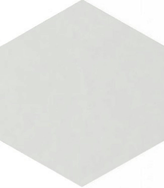 Vida 5.5X6.3” White Hexagon | Quality Carpet Inc.