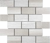 5x10cm Multi Finish Mosaic Limestone | Quality Carpet Inc.