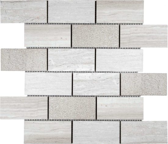 5x10cm Multi Finish Mosaic Limestone | Quality Carpet Inc.