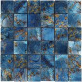 Blue Aluminum 2"x2" Mix Mosaic | Quality Carpet Inc.