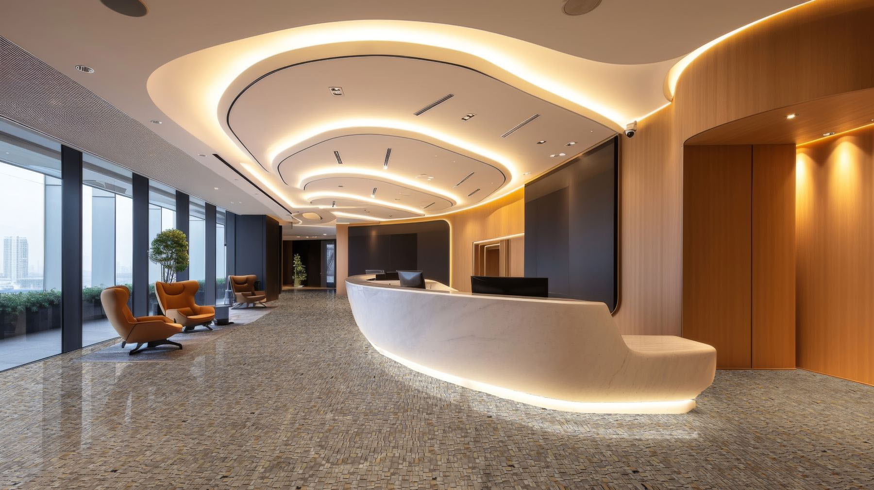 Cubic Fossil Wood Stone  | Quality Carpet Inc.