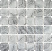 Glass Square Light Grey Marble Pattern Mix Mosaic | Quality Carpet Inc.