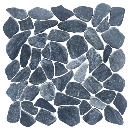 Mini Opus Matte Grey Mix Marble Stone Interlocking | Quality Carpet Inc.