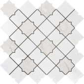 Star & Square White & Beige Mix Marble | Quality Carpet Inc.