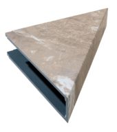 Venetian Marble Shower Shelf 14.56x7.12x2 | Quality Carpet Inc.