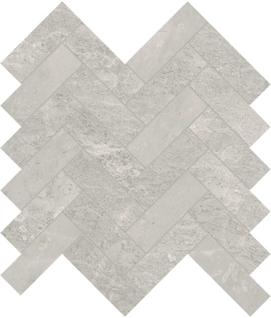 Anciano Grigio 1.25x4 Herringbone Mosaic