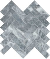 Aqua Intenso 1.25x4 Herringbone Mosaic | Quality Carpet Inc.