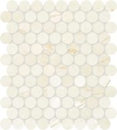 Avorio Crema 1.25 Penny Round Mosaic | Quality Carpet Inc.
