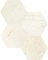 Avorio Crema 6 Hexagon Mosaic | Quality Carpet Inc.