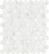 Eterna Bianco 1.25 Polished Penny Round Mosaic | Quality Carpet Inc.