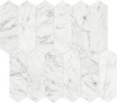 Eterna Bianco 2x6 Picket Mosaic | Quality Carpet Inc.