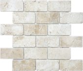 Ivory 2x4 Brick Mosaic | Quality Carpet Inc.