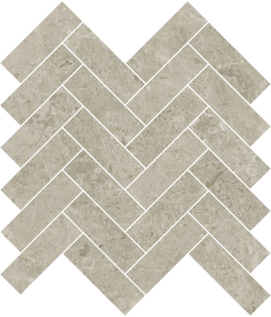 Ritz Gray 1.25x4 Herringbone Mosaic