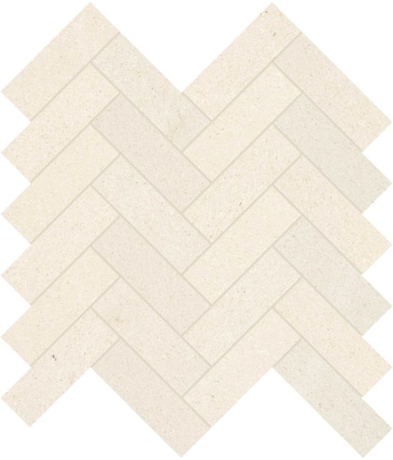 Serene Ivory 1.25x4 Herringbone Mosaic