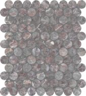 Sereno Burgundy 1.25 Penny Round Mosaic | Quality Carpet Inc.