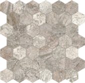 Silver Ash 2 Hexagon Mosaic | Quality Carpet Inc.