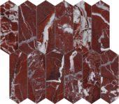 Tuscano Rosso 2x6 Picket Mosaic | Quality Carpet Inc.