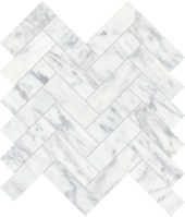 Virtue Bianco 1.25x4 Herringbone Mosaic | Quality Carpet Inc.