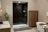 Black Ice Gloss Shower Wall Kit 30x60x94 | Quality Carpet Inc.